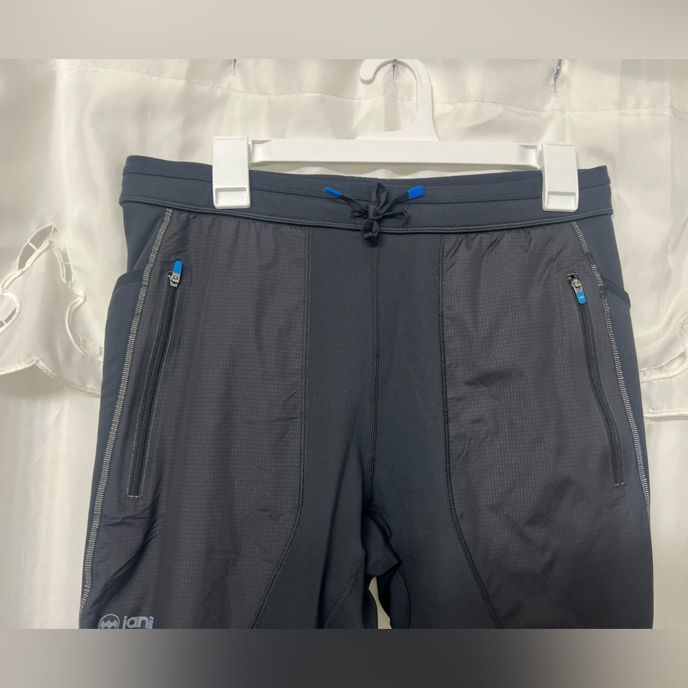 Janji Boreal Fleece Running Tights Men’s Large Black Thermal Trail Zip Pocket - Picture 7 of 13